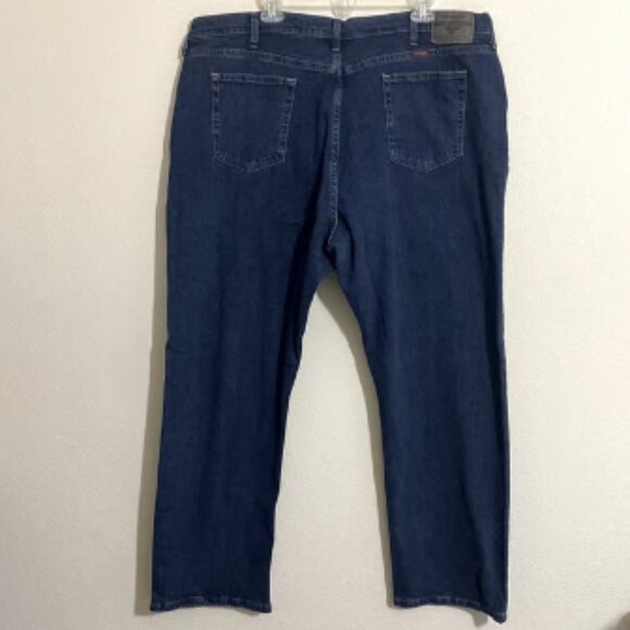 WRANGLER Men’s Relaxed Fit Straight Leg Blue Denim Jeans Size 44x30 - Picture 5 of 10